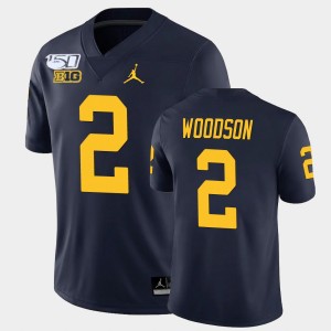Men's Michigan Wolverines #2 Charles Woodson Navy Alumni Player Game College Football Jersey 238619-214